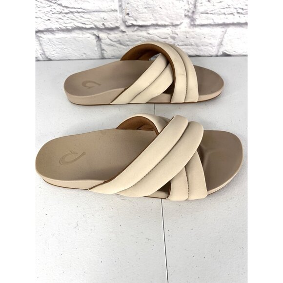 OLUKAI Women's Off-White Hila Slide Sandals US 10 - Picture 2 of 6